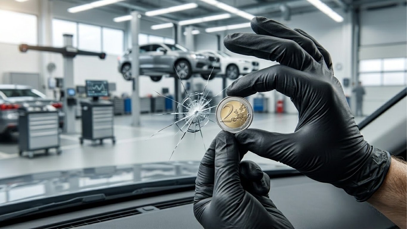 Réparation impact pare-brise Saint-Nazaire